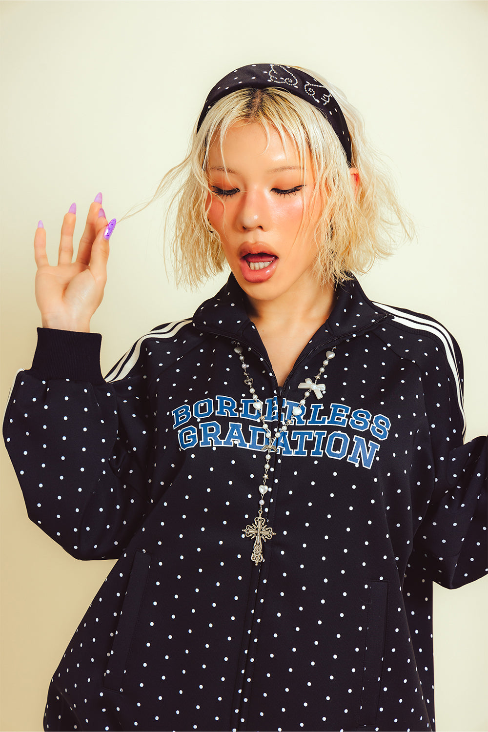 BORDERLESS GRADATION TRACK JACKET