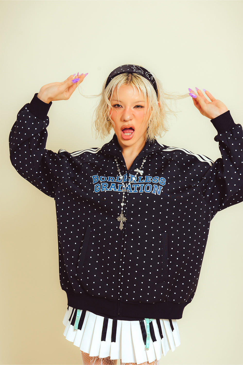 BORDERLESS GRADATION TRACK JACKET