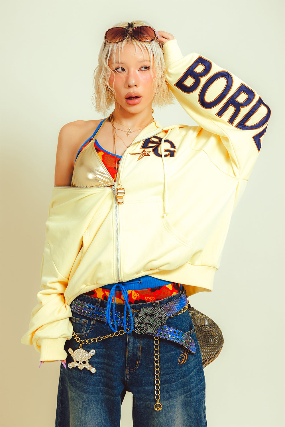BACK BIG LOGO BG ZIP HOODIE
