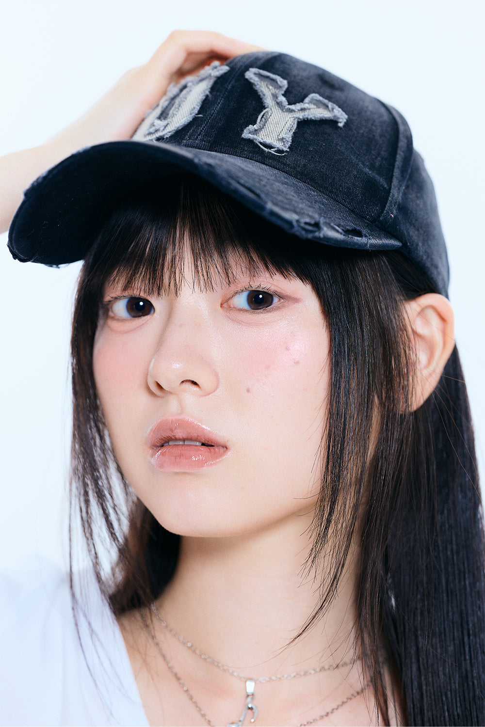 Pin set Patchwork cap+pouch (BLACK)