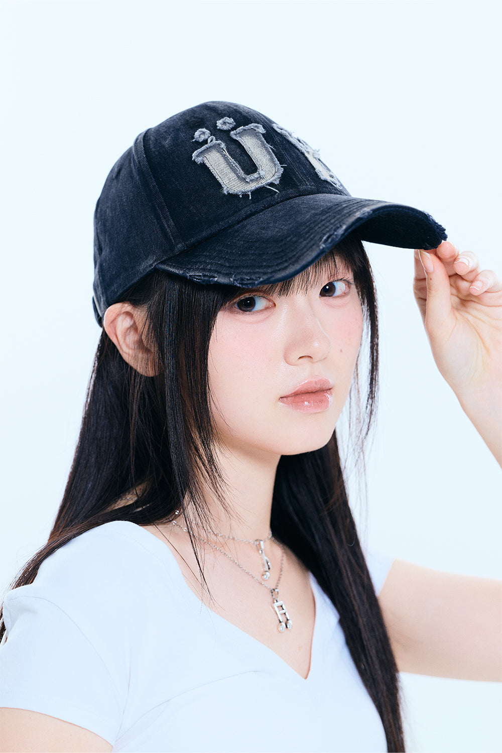 Pin set Patchwork cap+pouch (BLACK)
