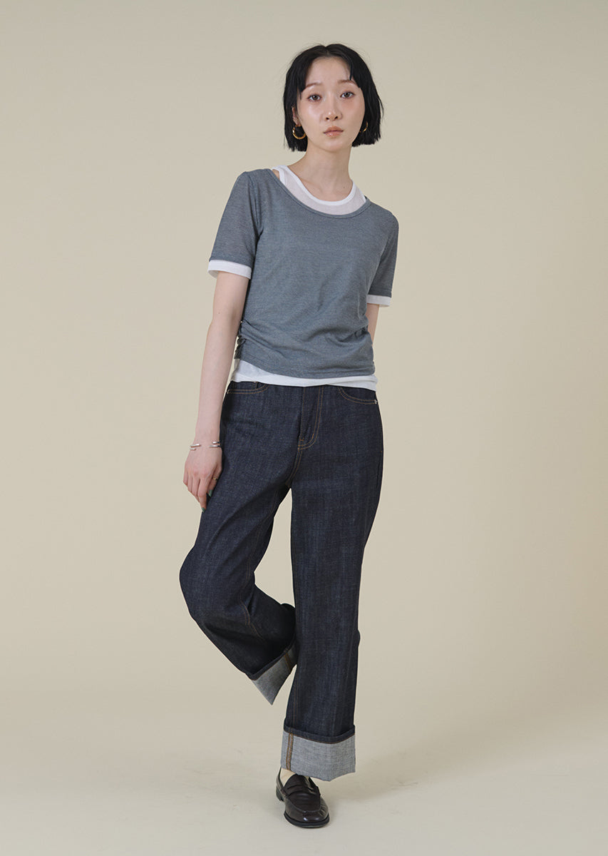 レイヤードシアートップス