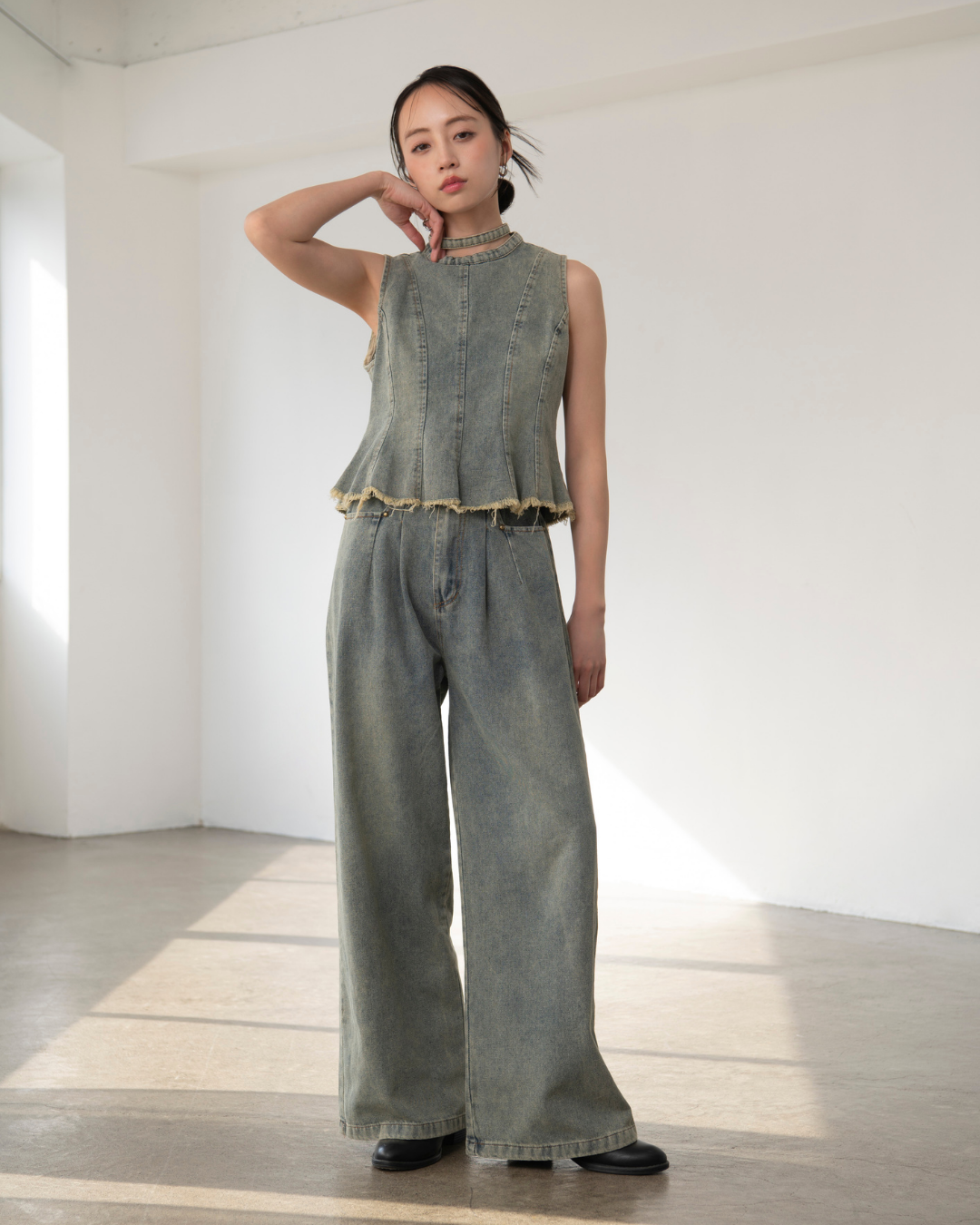 ヴィンテージカットデニムセットアップ