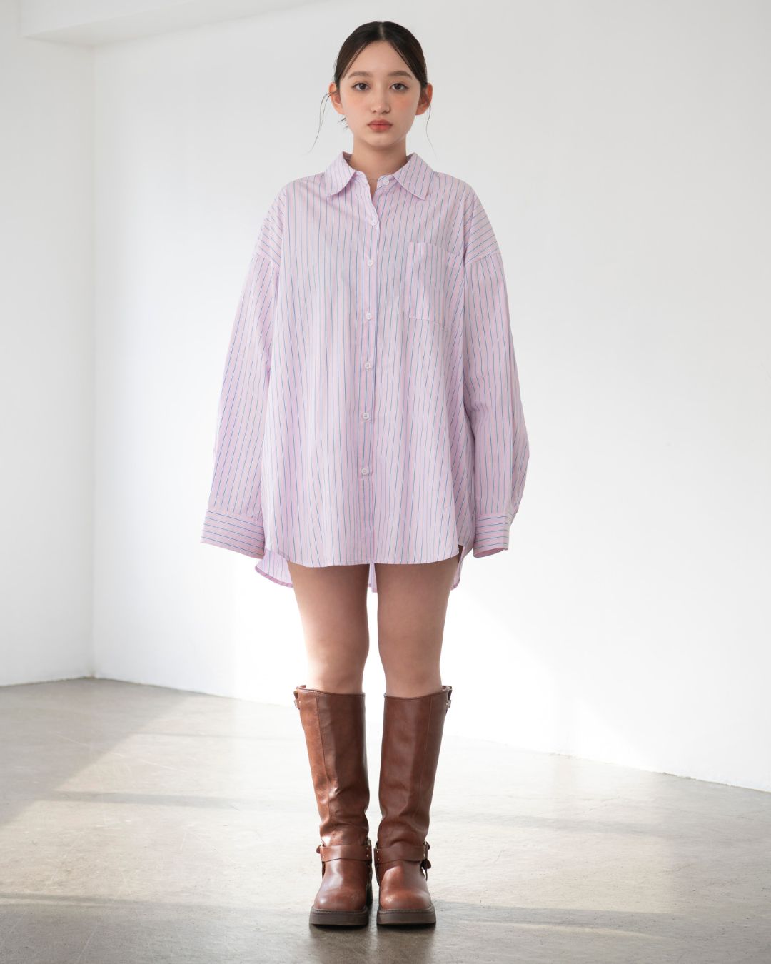 BIGストライプシャツ