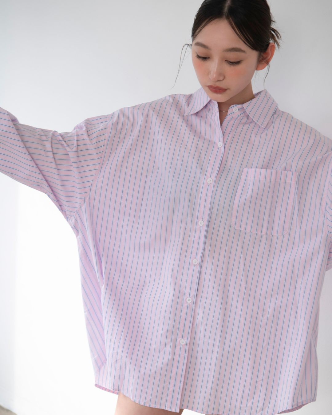 BIGストライプシャツ