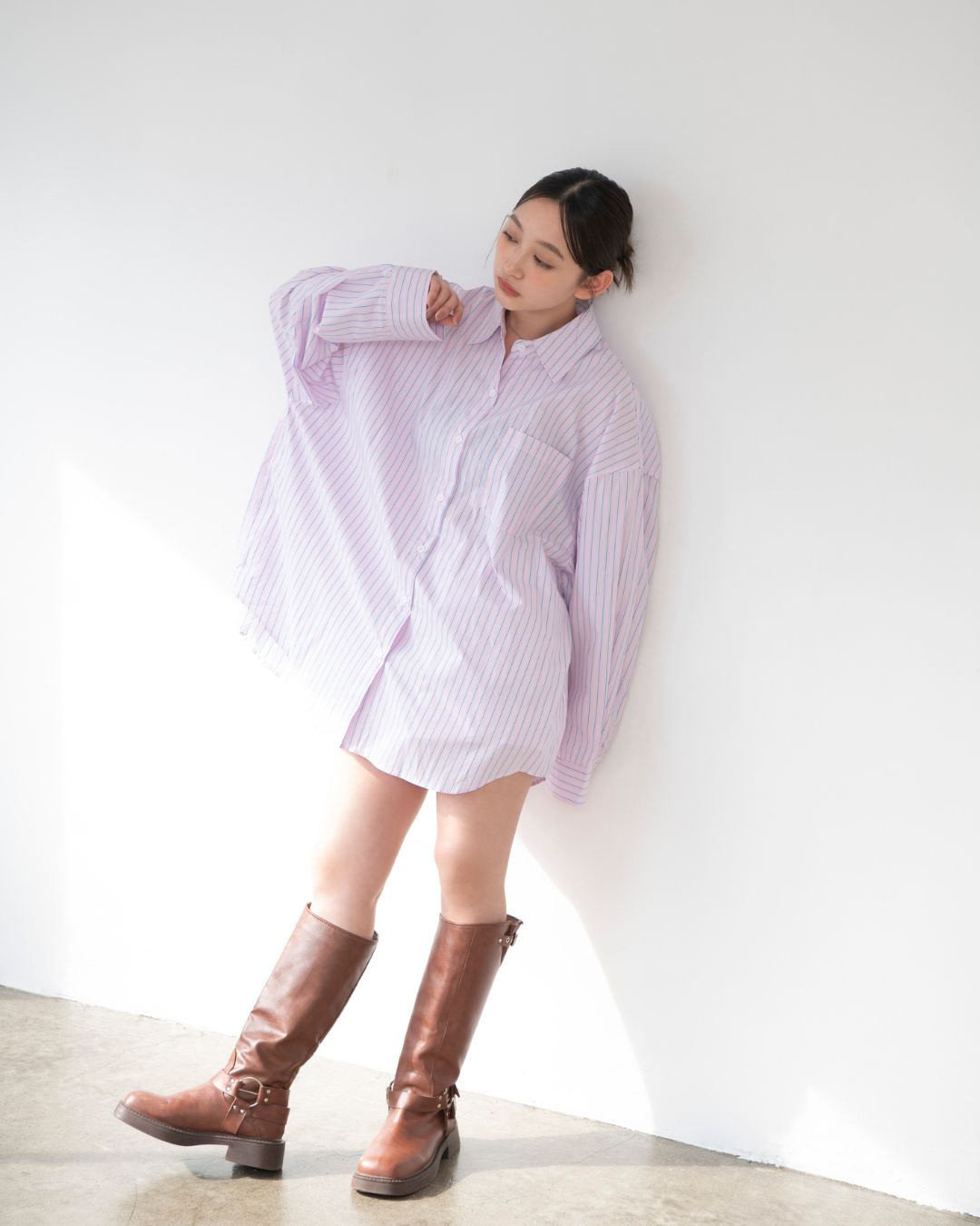 BIGストライプシャツ