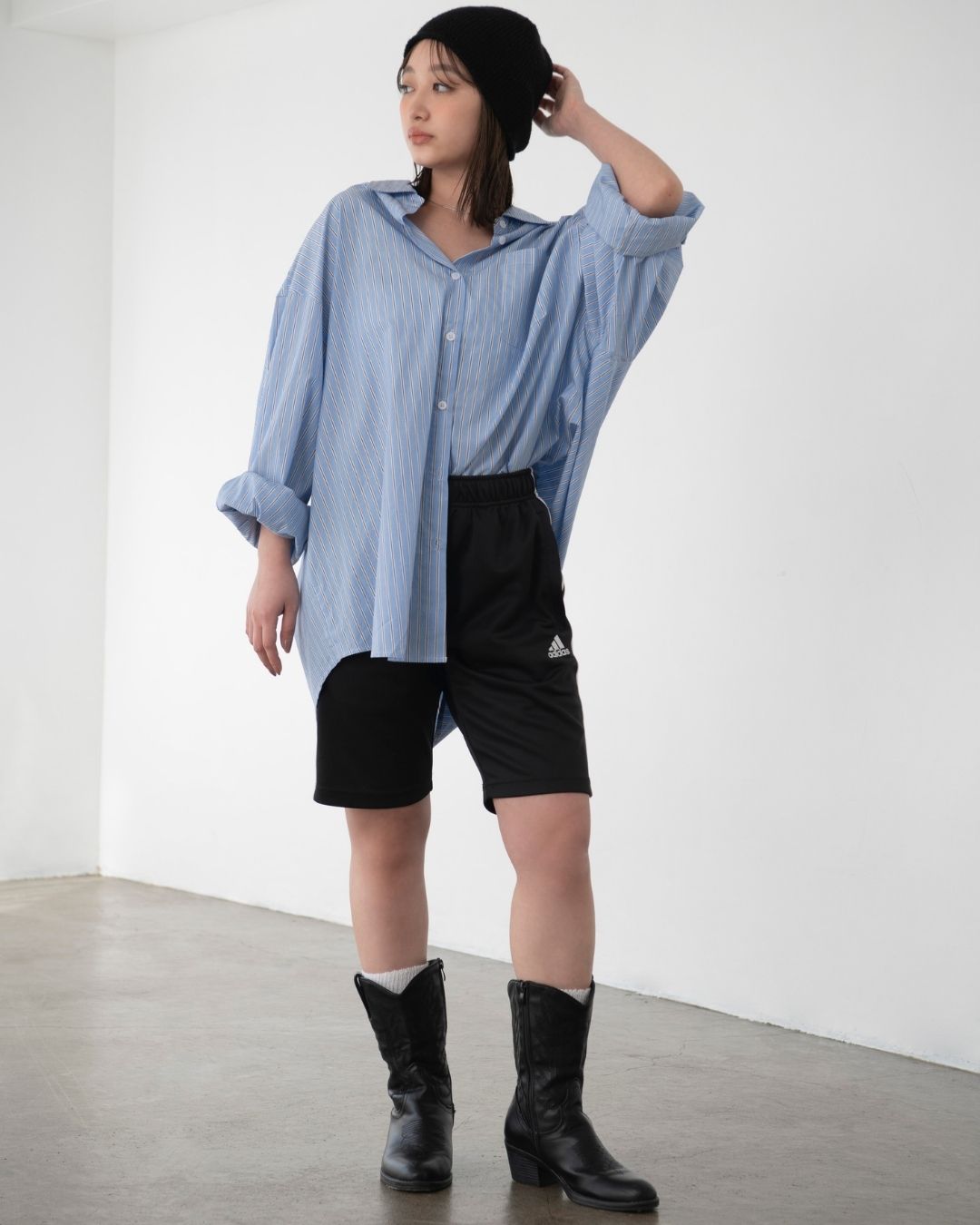 BIGストライプシャツ