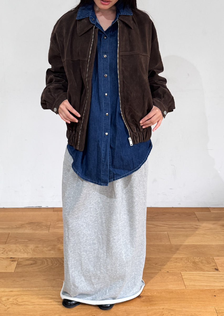 フェイクスウェードブルゾン