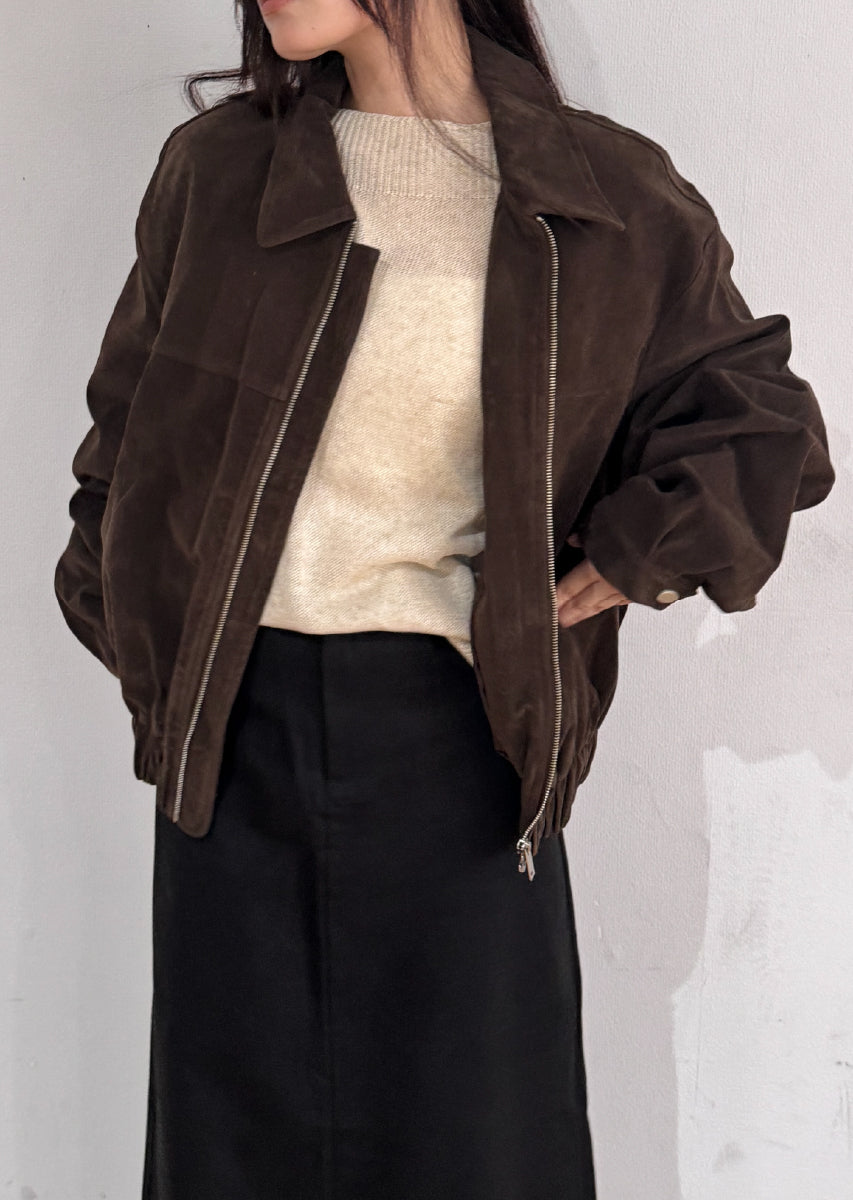 フェイクスウェードブルゾン