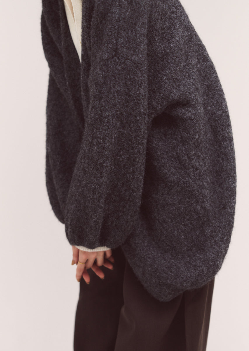シャギーニットコクーンカーディガン
