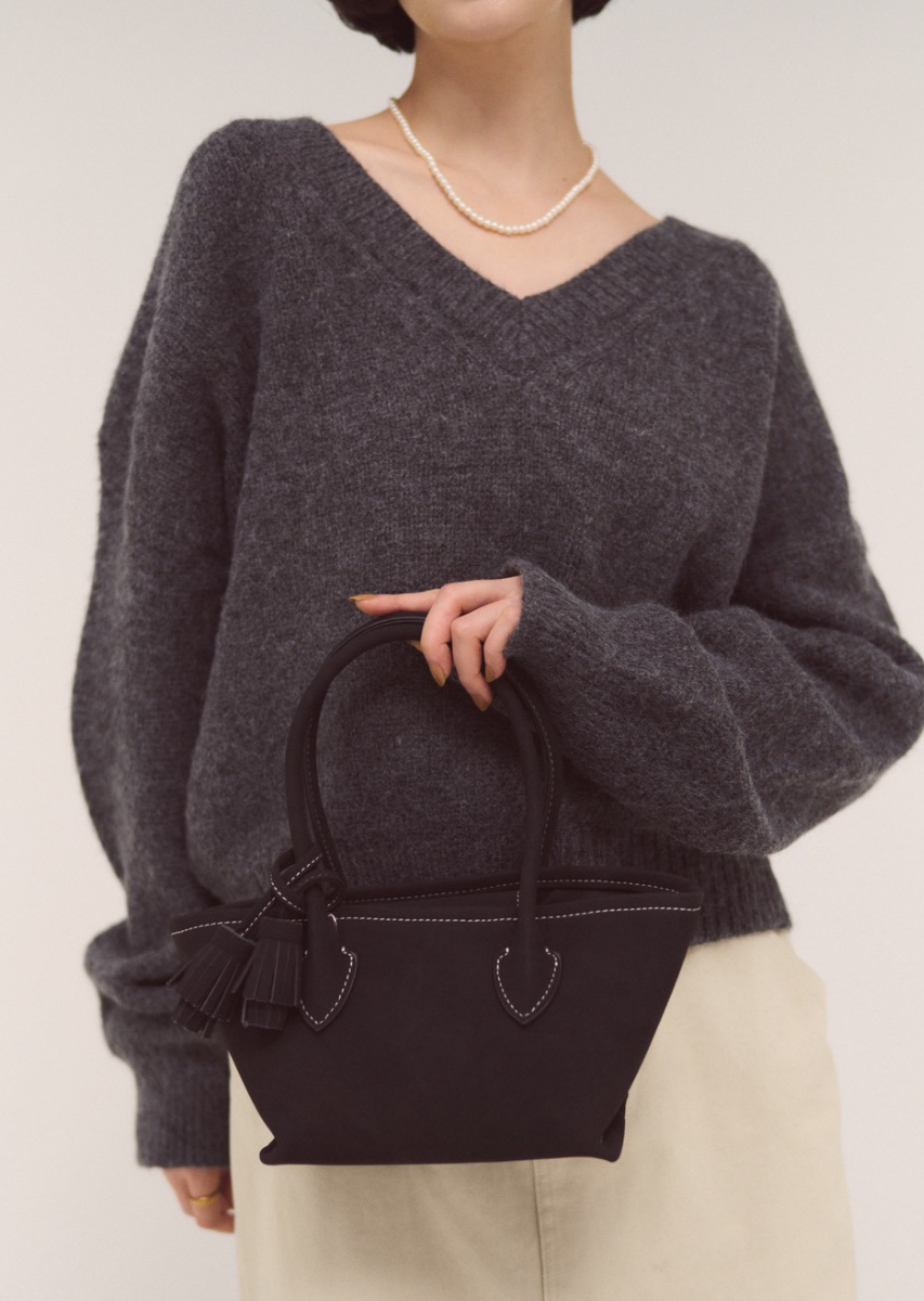 フェイクスエードタッセルトートBAG