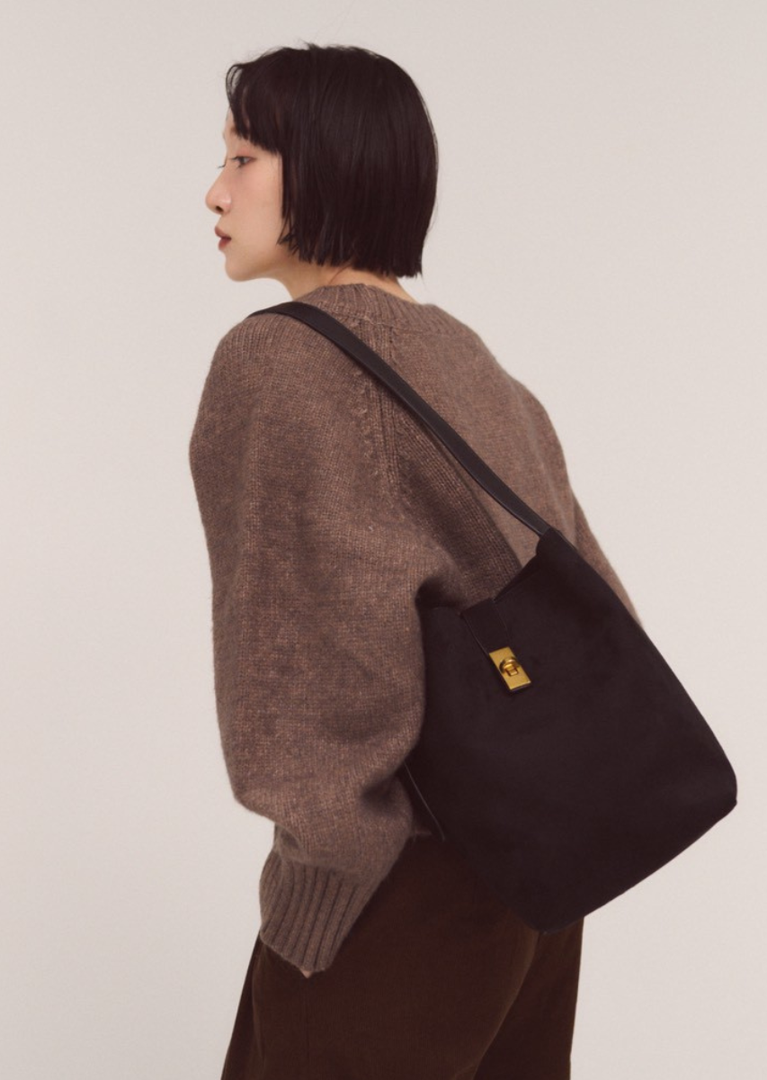 フェイクスエードスクエアバッグ