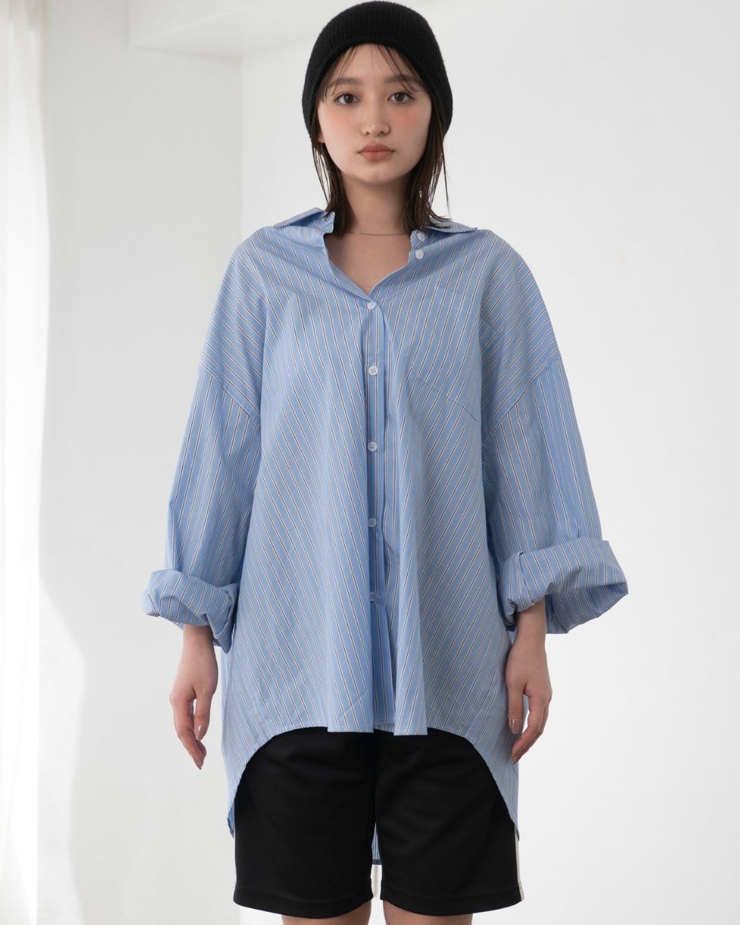 BIGストライプシャツ