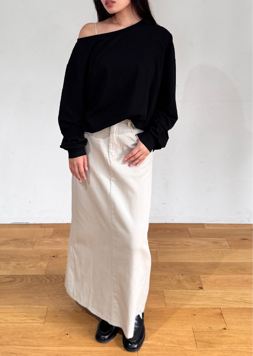 カットオフショルトップス