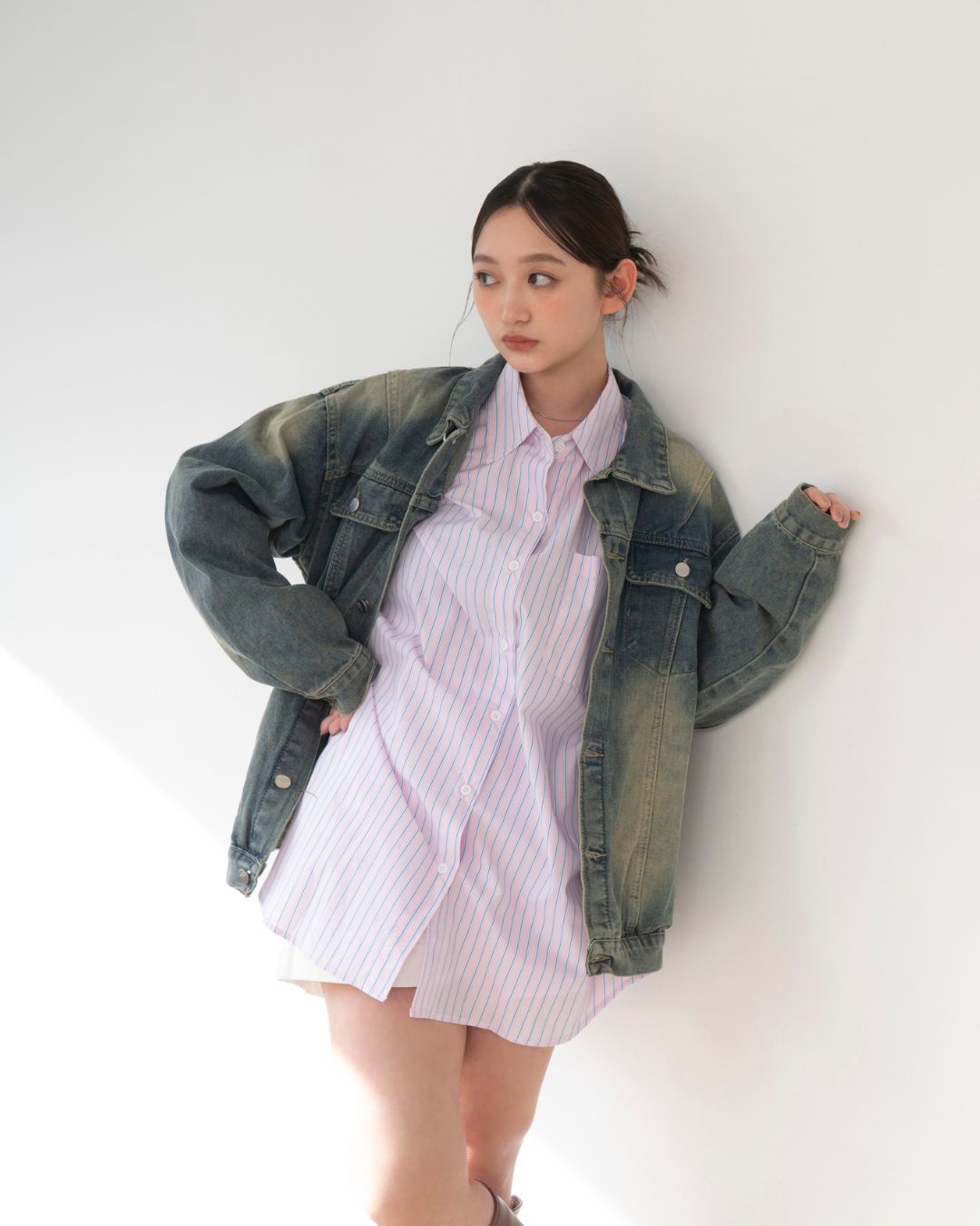 BIGストライプシャツ