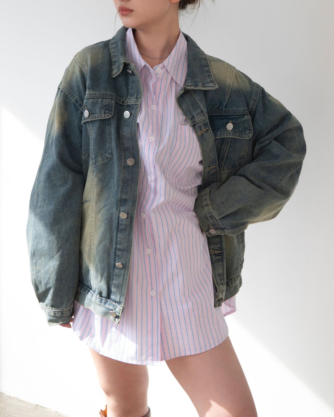 BIGストライプシャツ