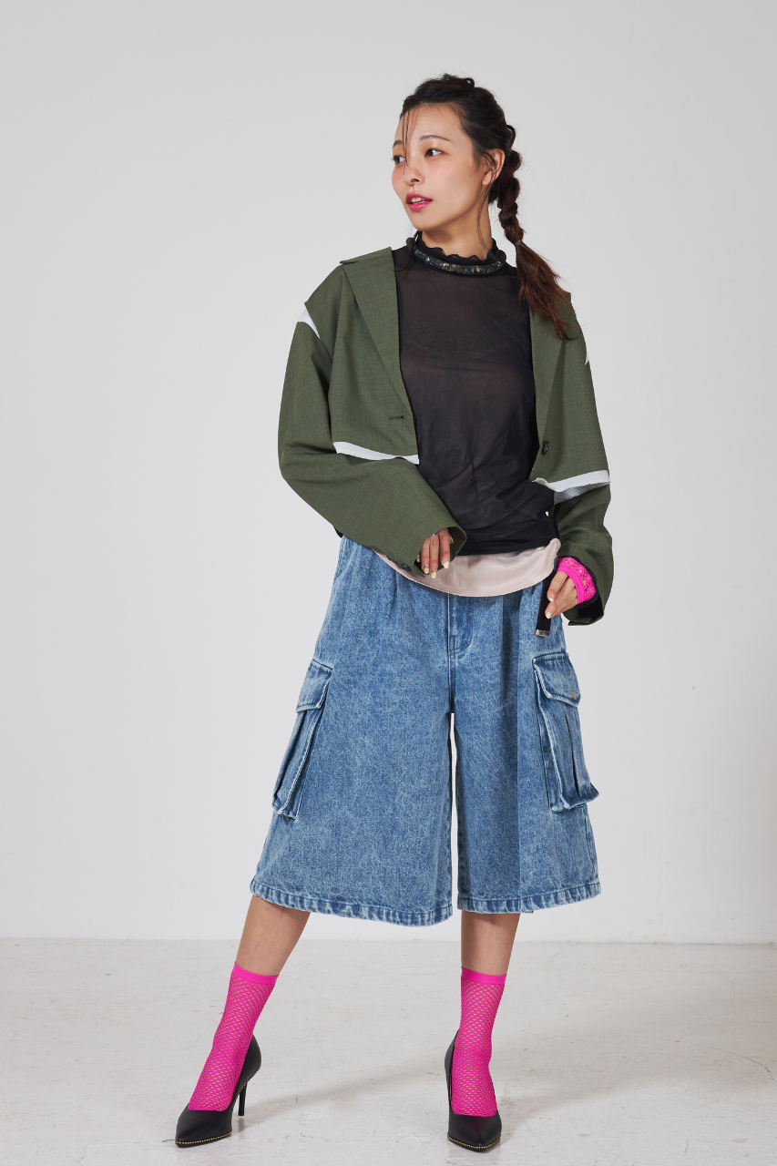 2ポケットデニムショートパンツ