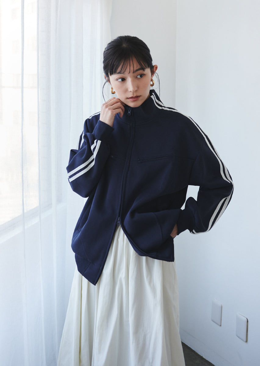 ダブルジップトラックジャケット