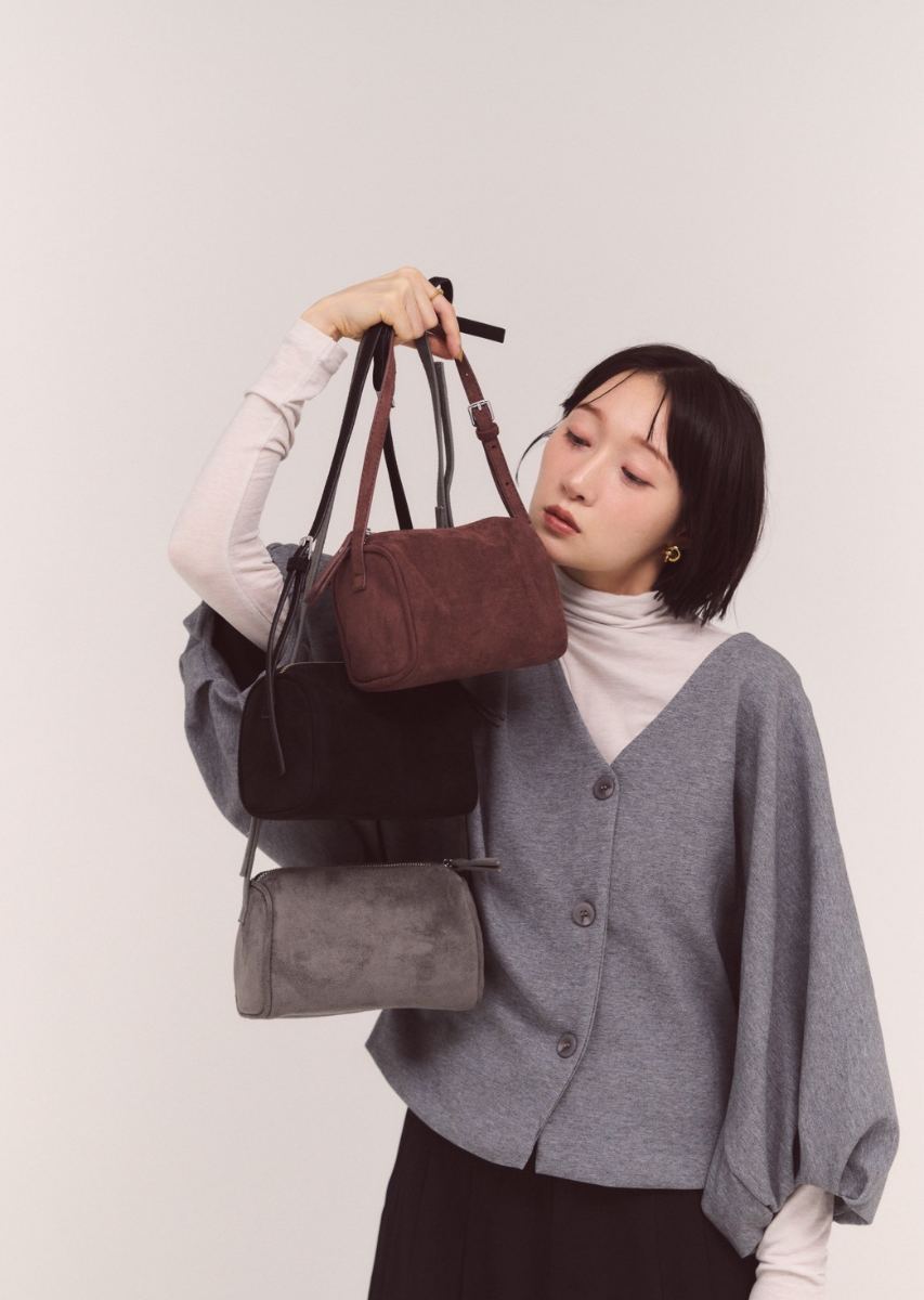 フェイクスエードミニボストンBAG