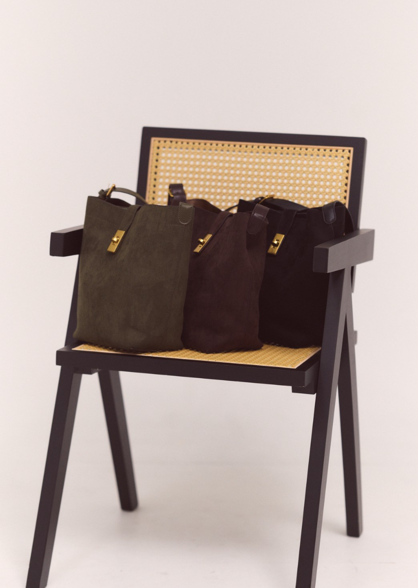 フェイクスエードスクエアバッグ