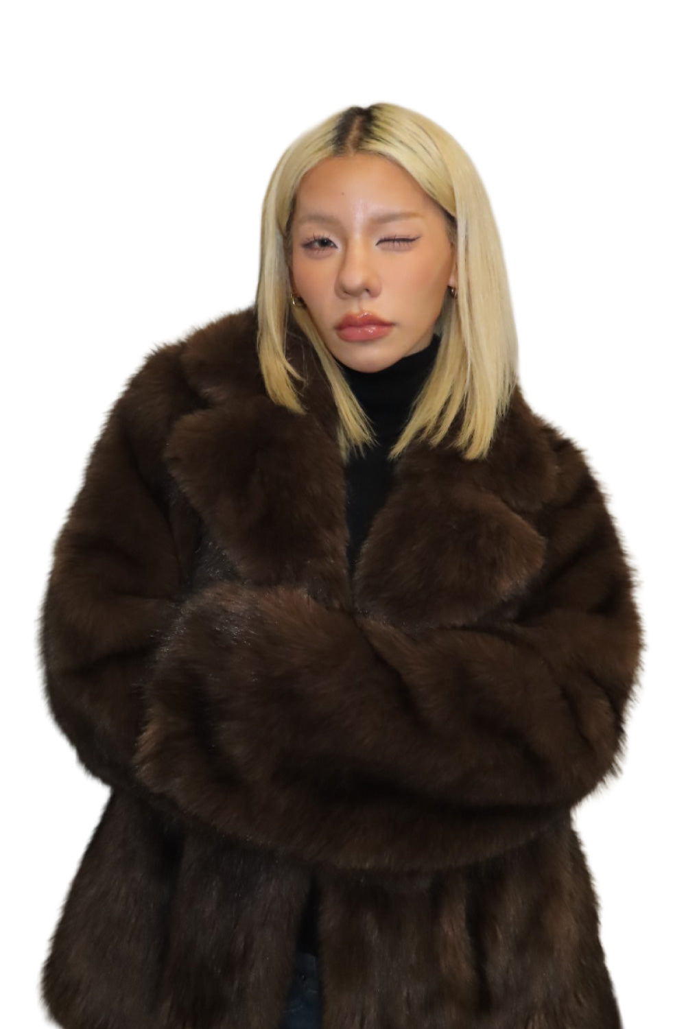 FAUX FUR COAT