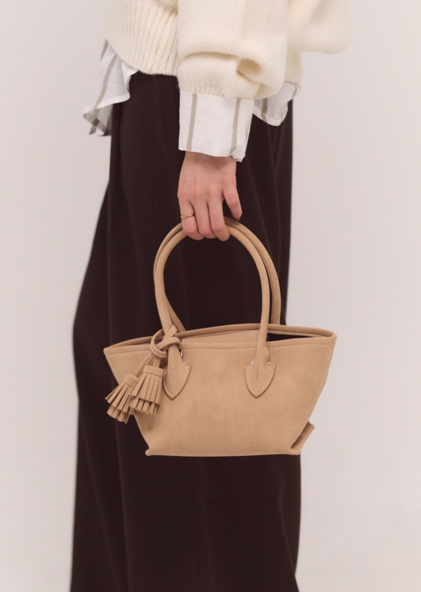 フェイクスエードタッセルトートBAG