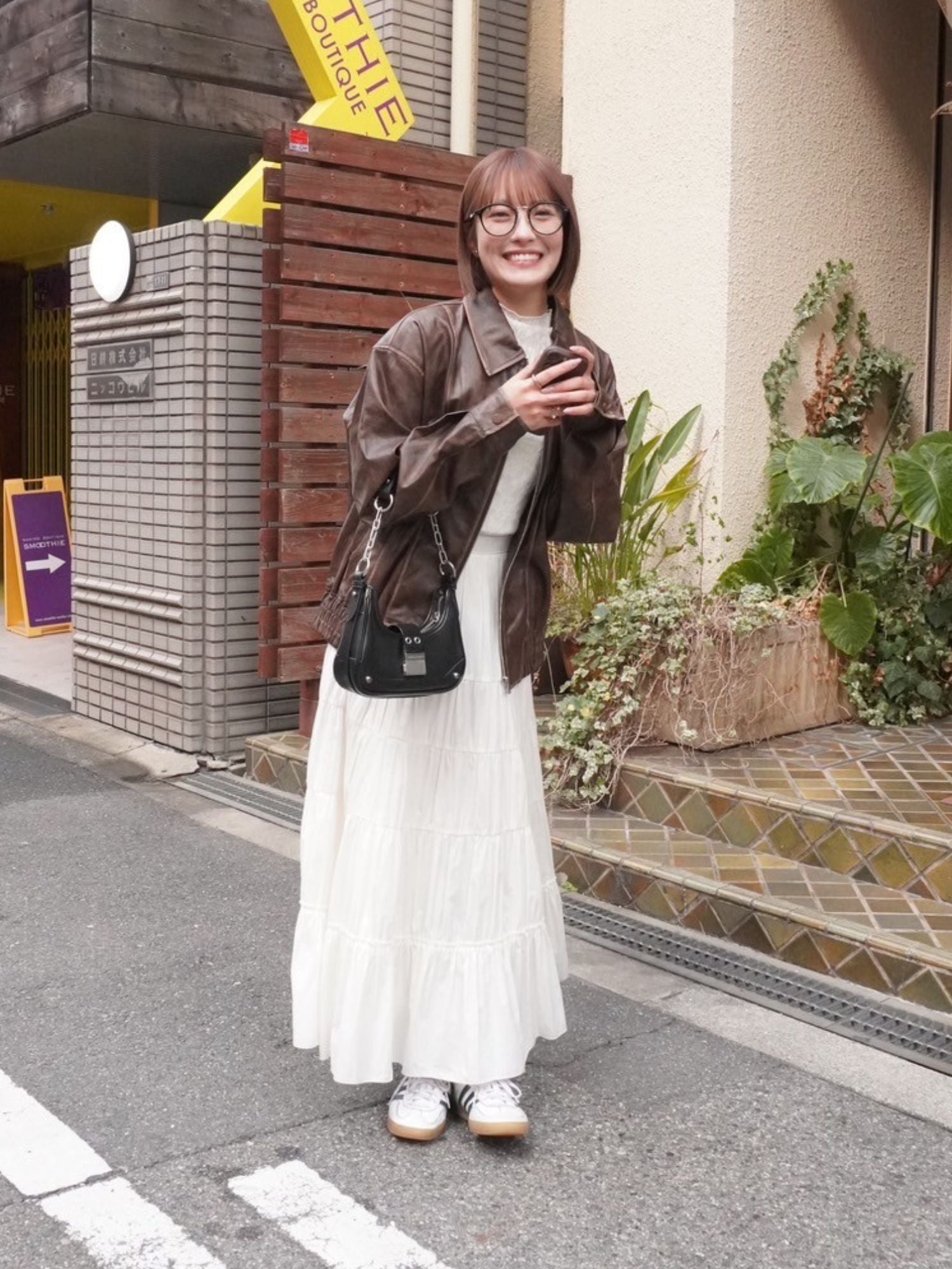フェイクレザーブルゾン