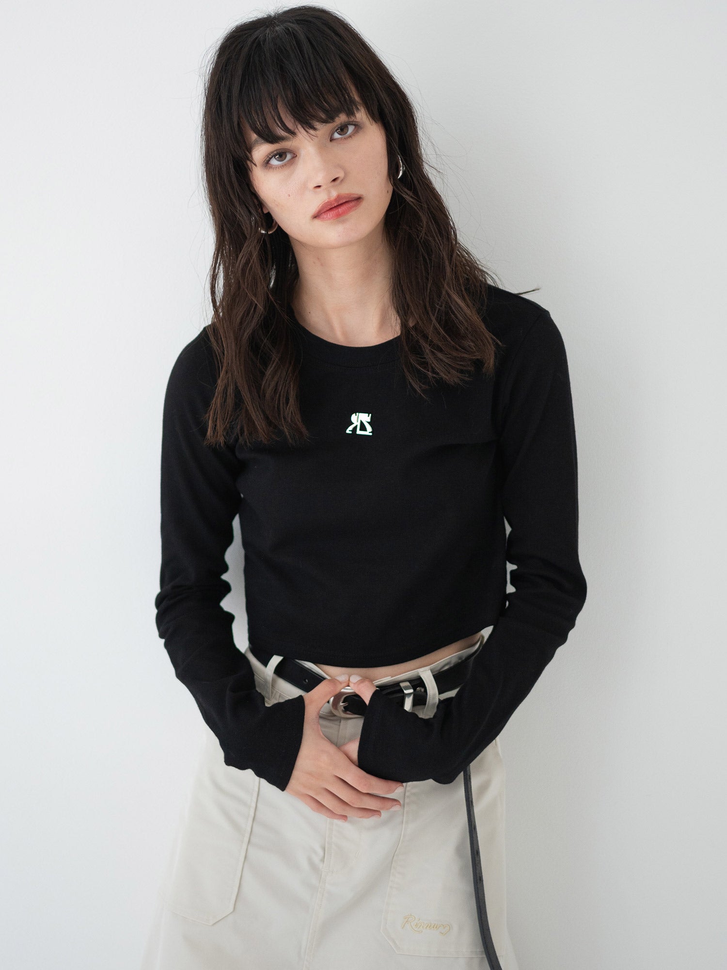 RNプレートクロップド ロンTee