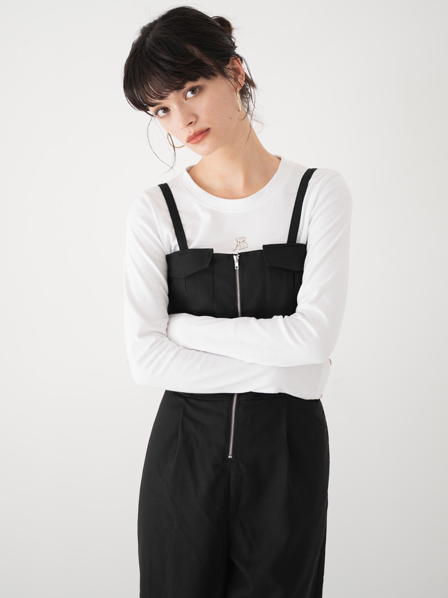 RNプレートクロップド ロンTee