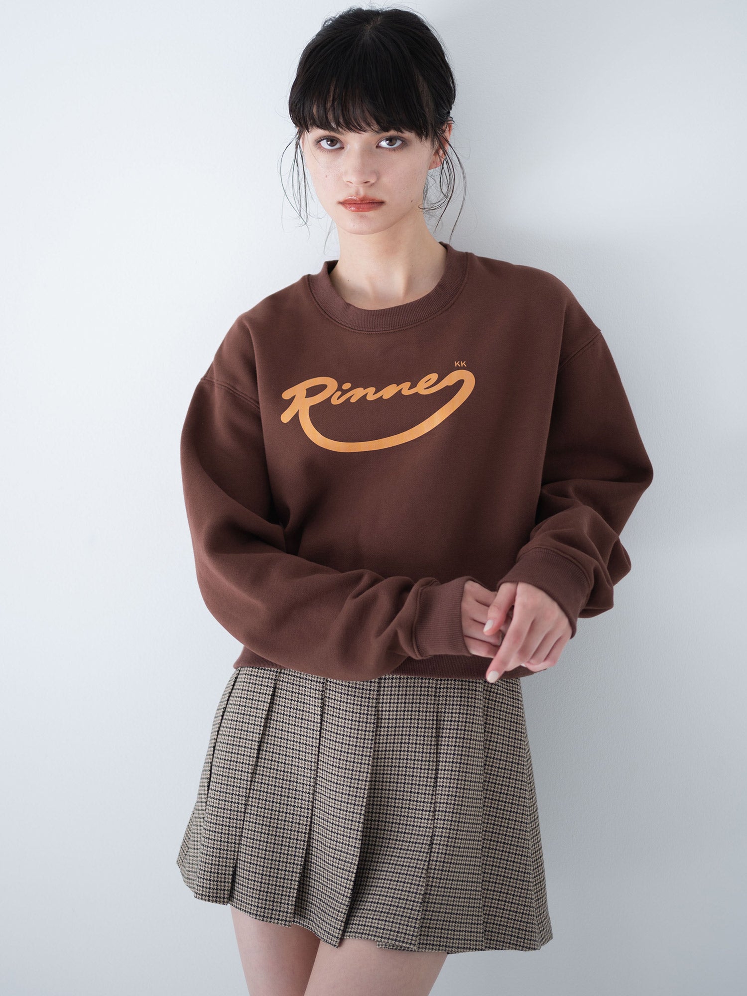 RINNUロゴショートスウェット