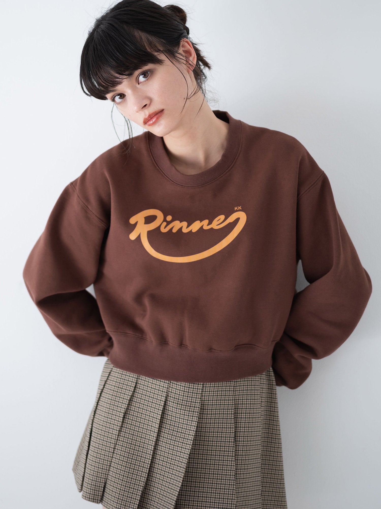 RINNUロゴショートスウェット