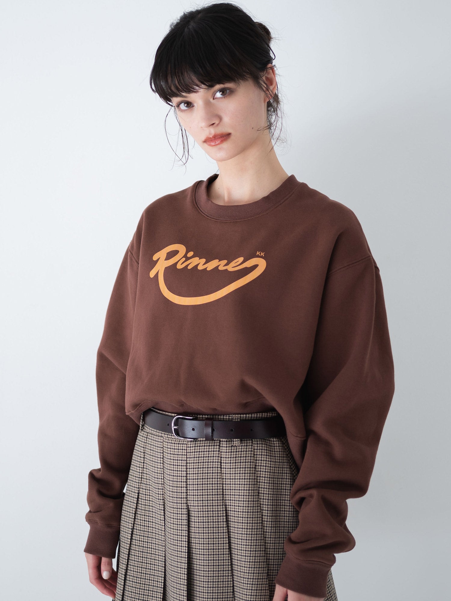 RINNUロゴショートスウェット