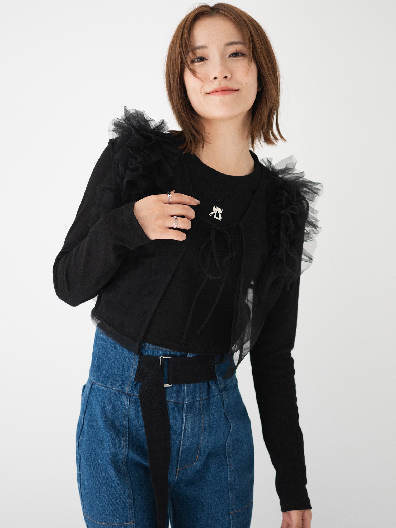 RNプレートクロップド ロンTee