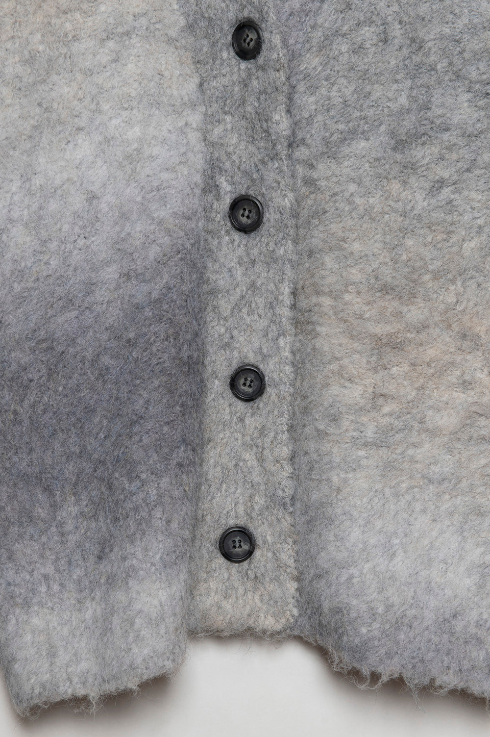 ボーダーシャギーカーディガン