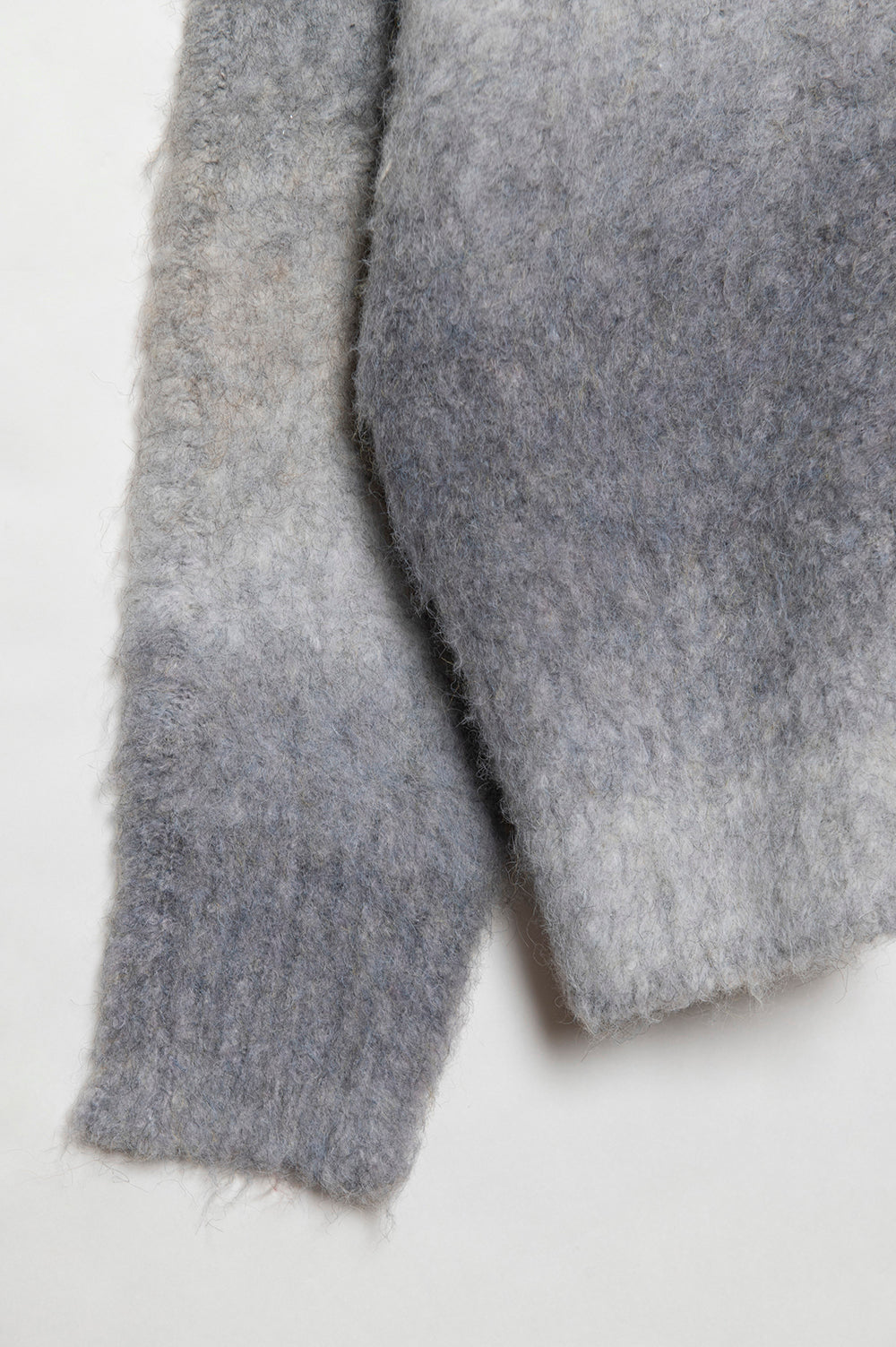 ボーダーシャギーカーディガン