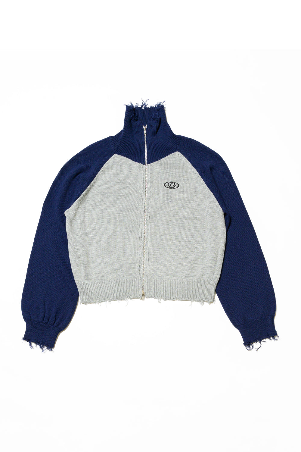 DAMAGE ZIP TURTLENECK