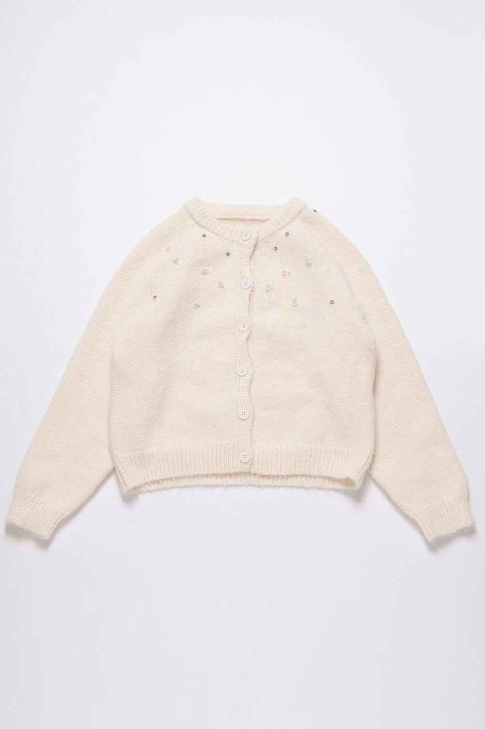 ラインストーンカーディガンセット