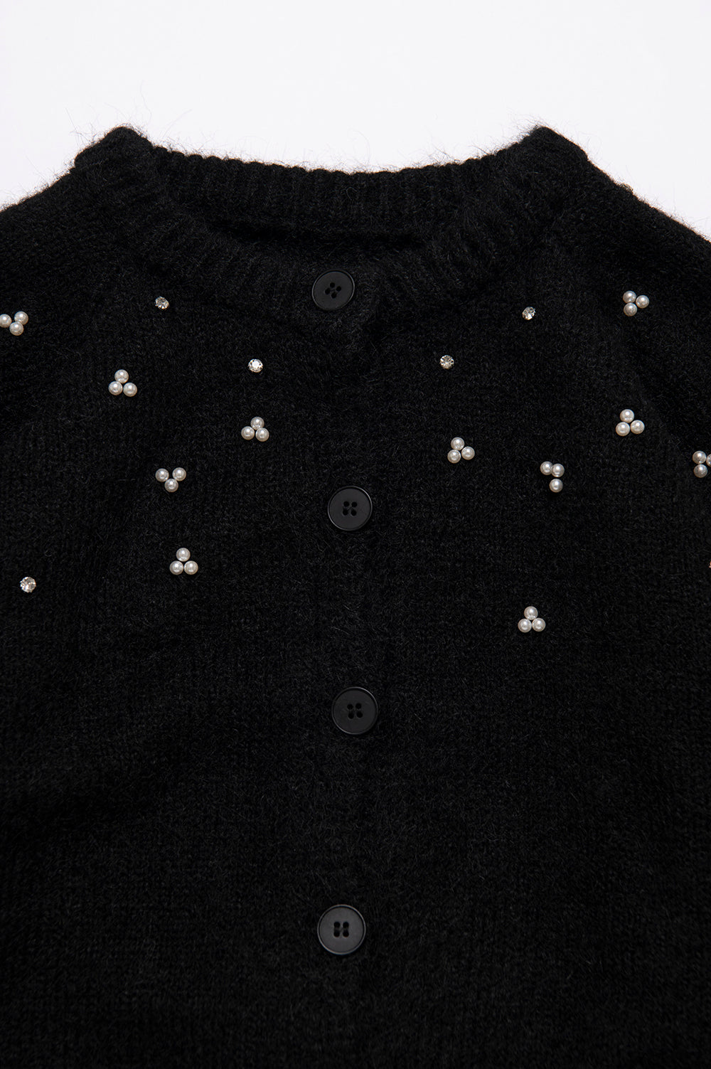 ラインストーンカーディガンセット