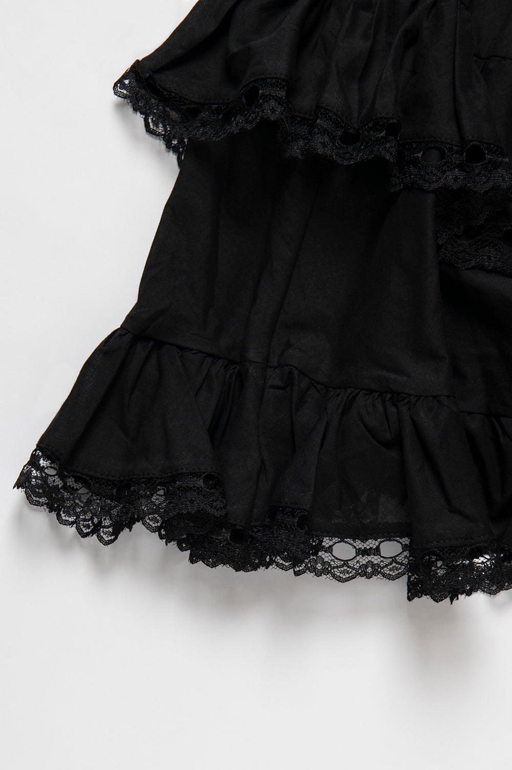 レース付フリルミニスカート