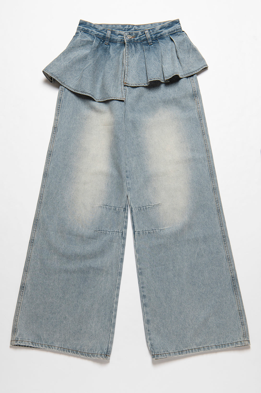 レイヤードデザインデニムパンツ