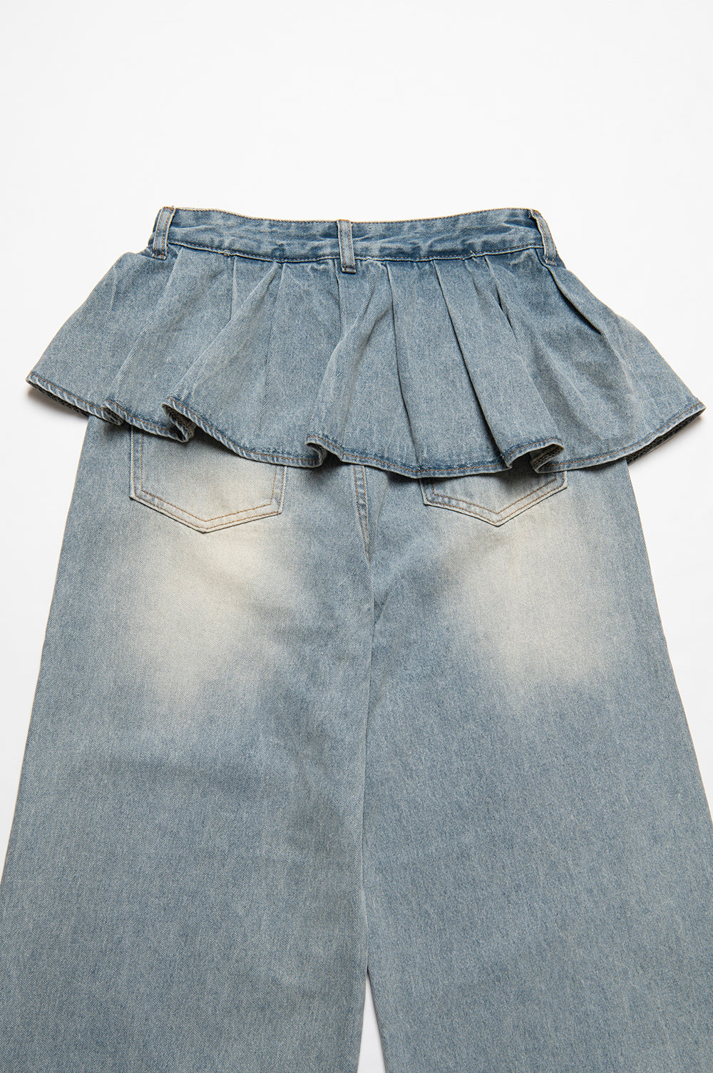 レイヤードデザインデニムパンツ