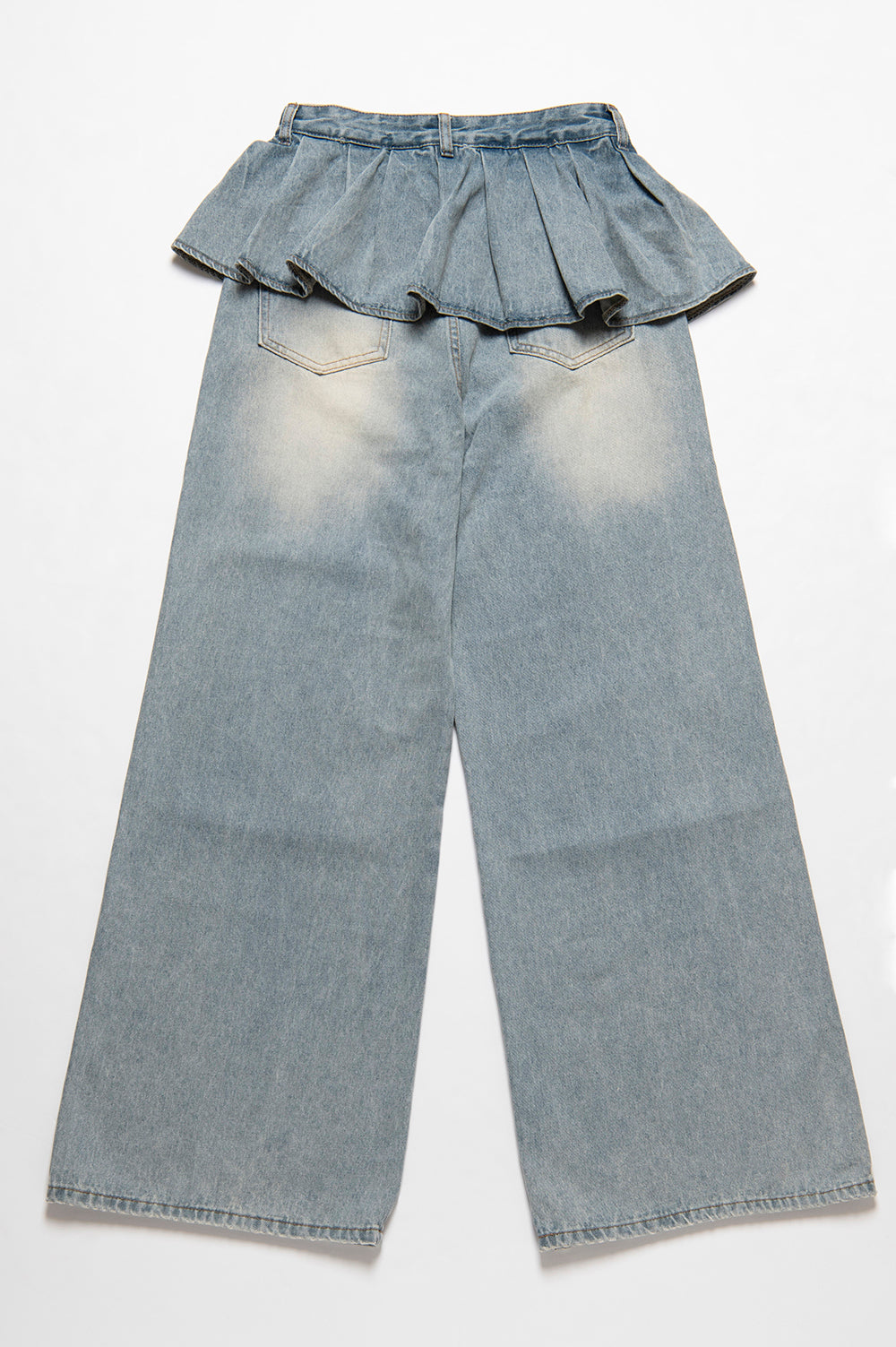 レイヤードデザインデニムパンツ