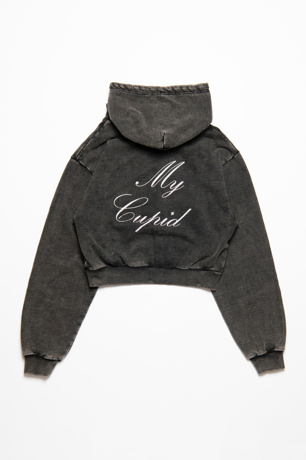 SHORT ZIP FADE HOODIE