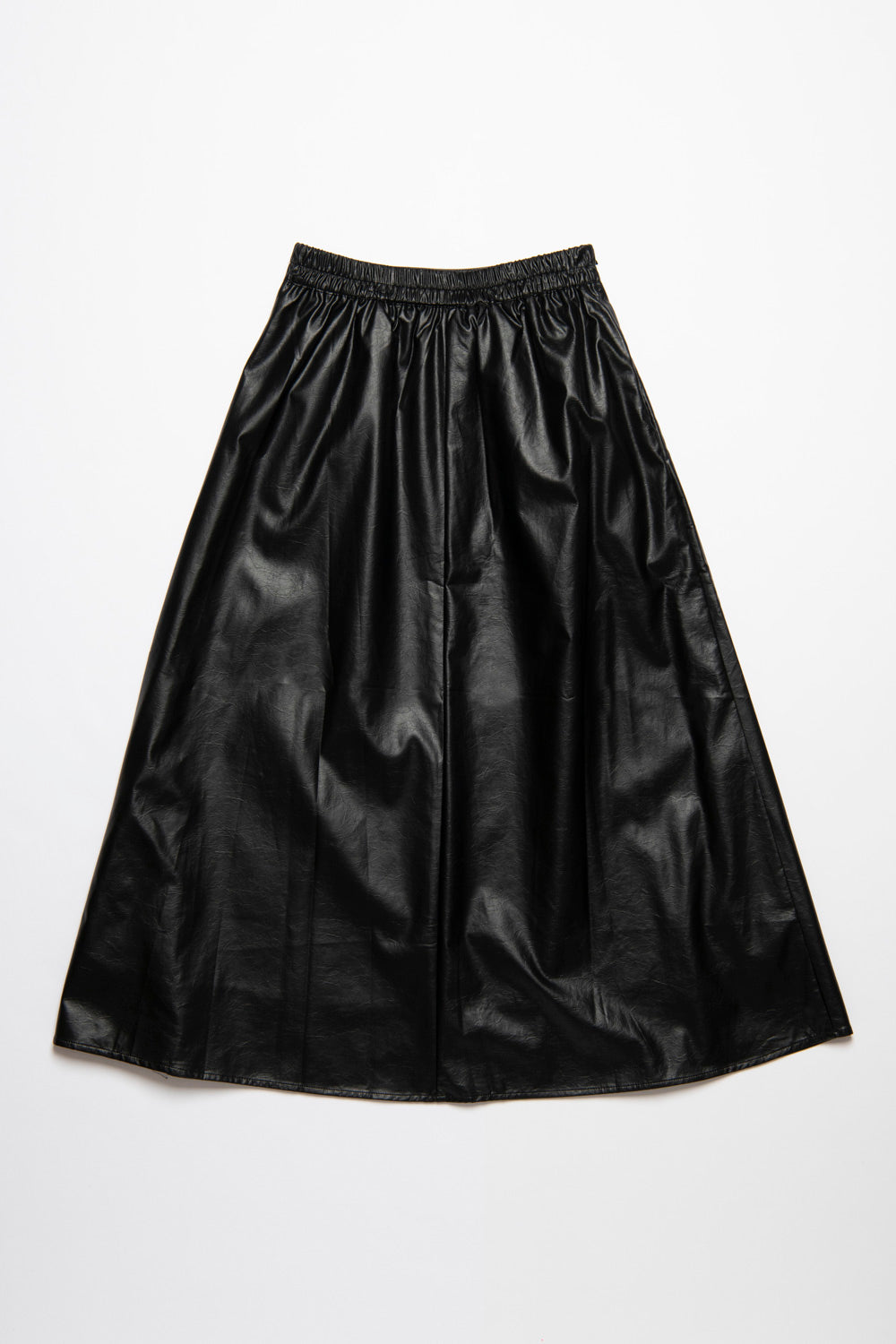 レザーライクロングスカート