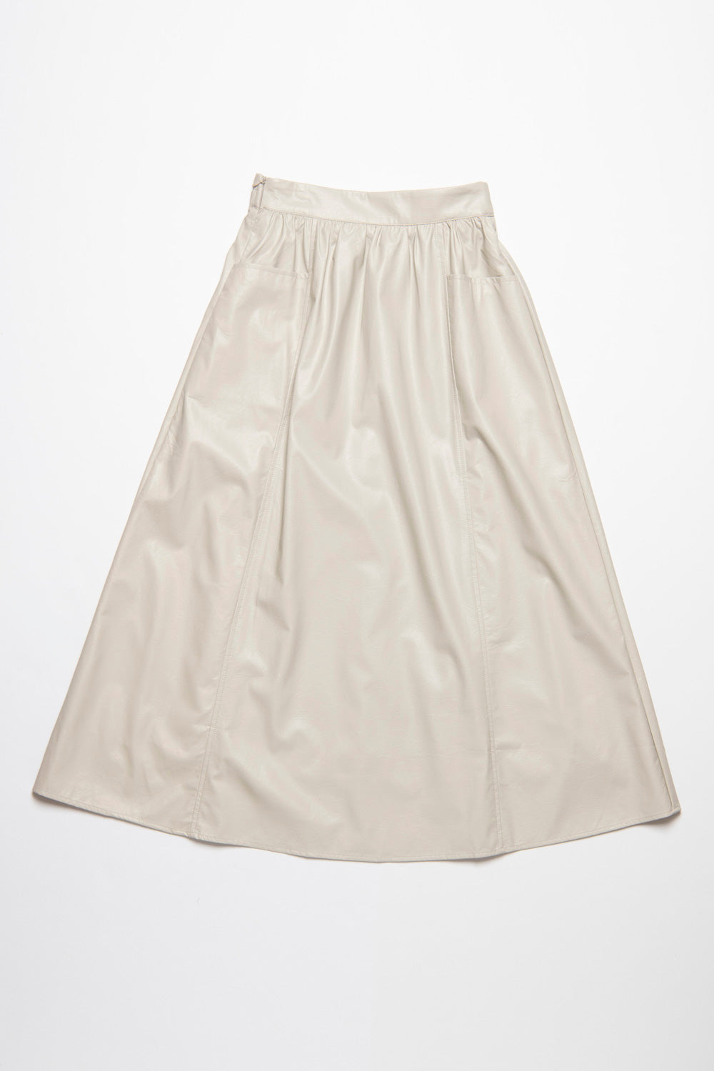 レザーライクロングスカート