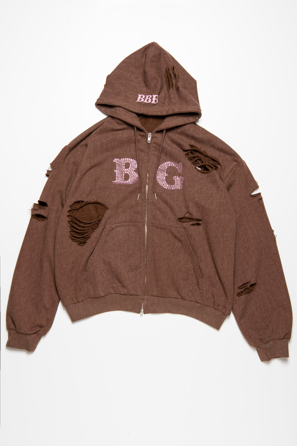 FADE DAMAGE ZIP HOODIE