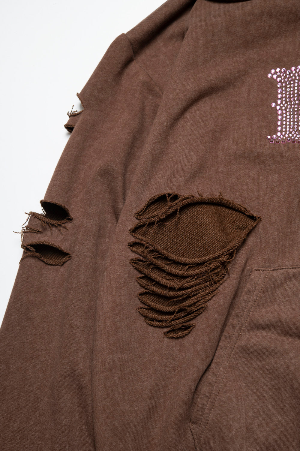 FADE DAMAGE ZIP HOODIE