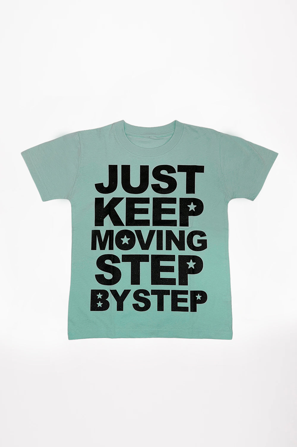 JUST KEEP MOVING STEP BY STEP TEE