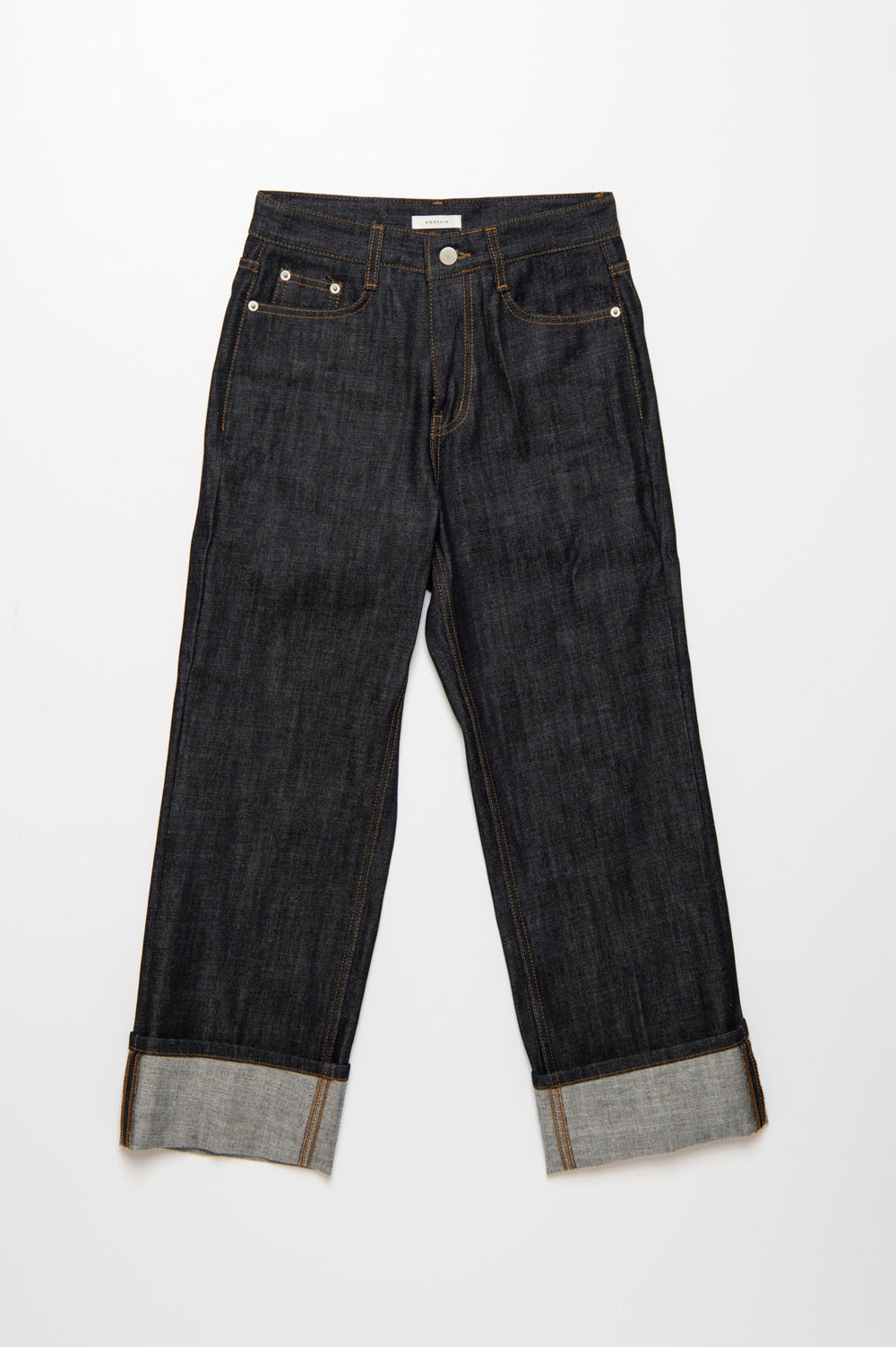 ロールアップストレートデニム