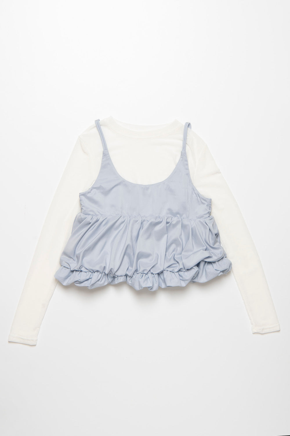 バルーンキャミレイヤードトップス